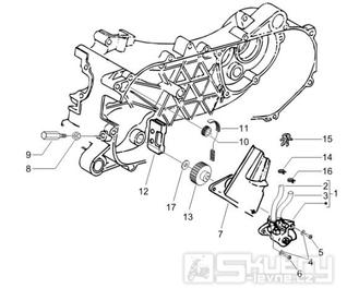 1.18 Olejové čerpadlo - Gilera Stalker 50 2T Speciální edice 2007-2008 (ZAPC40100)