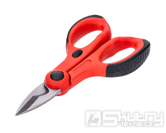 Nůžky na kabely a dráty červené