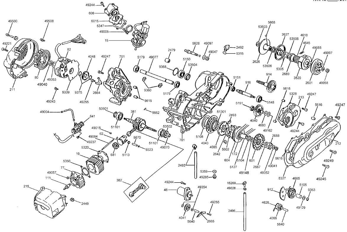 Motor - Malaguti Ciak 50 2T Monodisco a Twin Disks