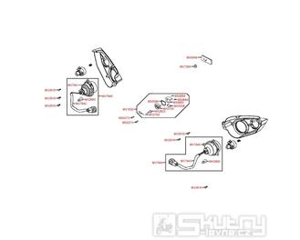 F19 Zadní světlo / osvětlení SPZ - Kymco Maxxer 400