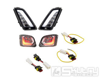 Sada LED blinkrů SIP přední a zadní pro Vespa GTS, GTV, GT (´03–´13)
