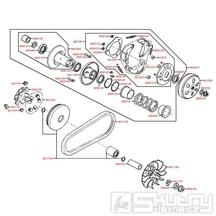 E06 Variátor kompletní - Kymco Agility 125 One