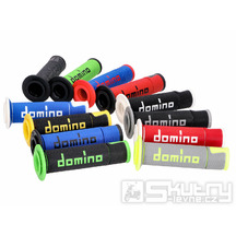 Sada gripů Domino A450 On-Road Racing dvoubarevná s otevřenými konci - různé barevné varianty