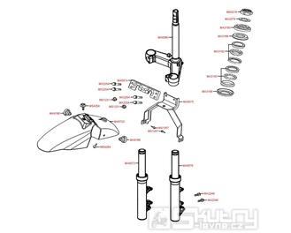 F06 Vidlice / Tyč řízení - Kymco People S 300i