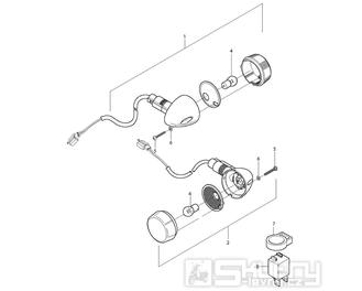 FIG24 Zadní blinkry - Hyosung GT 250i RF