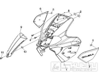 2.26 Přední plast, kapotáž - Gilera Runner 200 VXR 4T LC 2006 (ZAPM46400)