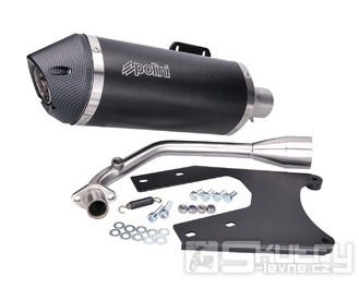 Výfuk Polini Slip-On pro Vespa Primavera 125 iGet Euro5, Sprint 125 iGet Euro5