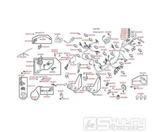 F19 Elektroinstalace / Sada zámků - Kymco Xciting 500i R ABS
