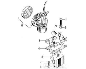 Karburátor - Malaguti Grizzly 12 (01-07)