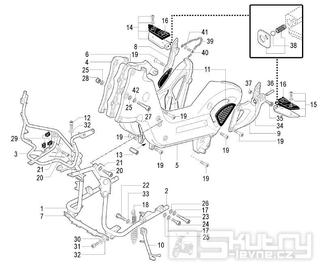 Rám - Malaguti Spider Max RS 500 Euro 3