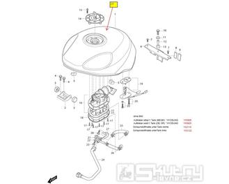 FIG30 Palivová nádrž - Hyosung GT 250i NE (Naked)