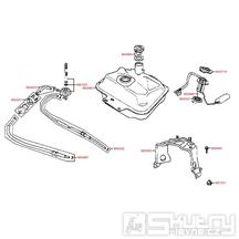 F10 Nádrž / palivový kohout - Kymco KB 50 , Fever 2 50, Meteorit KB 50