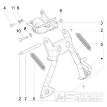 2.25 Hlavní stojan - Gilera Runner 50 SP 2010-2012 (ZAPC46100, ZAPC46300, ZAPC4610001)