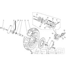 Přední kolo a brzdový systém - Malaguti Madison 150 T