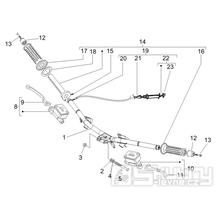 3.06 Řidítka, gripy, brzdové páčky - Gilera Runner 50 SP Race 2005 (ZAPC46100)
