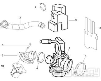 1.39 Karburátor - Gilera Stalker 50 2T 2007-2008 (ZAPC40100)