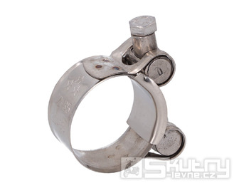 Objímka výfuku ocelová 32–35mm šířka 20mm