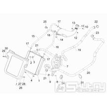 2.55 Chlazení motoru - Gilera Fuoco 500ccm 4T-4V ie E3 LT od 2013 (ZAPM83100...)