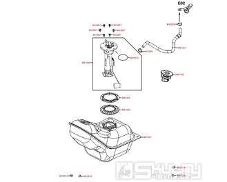 F10 Palivová nádrž - Kymco Downtown 125i