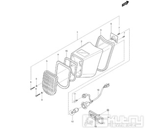 FIG26 Zadní světlo - Hyosung GV 125M C Aquila