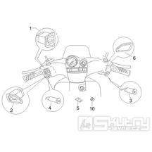 6.01 Přepínače světel a blinkrů, tlačítko houkačky - Gilera Stalker 50 2T 2007-2008 (ZAPC40100)
