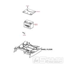 F11 Baterie a kryt baterie - Kymco Agility 125 One