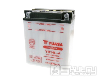 Baterie Yuasa YuMicron YB14L-A olověná bez kyselinového balení