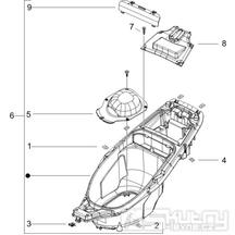 2.34 Podsedlový prostor pro přilbu - Gilera Runner 125 VX 4T 2005-2006 UK (ZAPM46100)