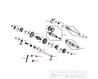 E07 Převodovka a řazení - Kymco MXU 500 IRS LOF