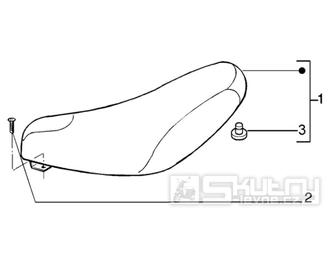 T34 Sedadlo - Gilera Runner VX 125 4T (ZAPM24100, ZAPM24000)