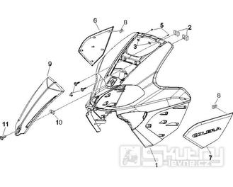 2.26 Přední plast, kapotáž - Gilera Runner 125 VX 4T 2007 (ZAPM46300)