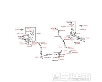 F04 Hlavní brzdový válec přední a zadní - Kymco Yager/Spacer 125 [12 kola] SH25BB