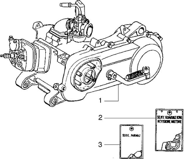 T1 Motor - Gilera Runner 50 do roku 1999 (ZAPC14000)