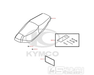 F09 Sedačka a nářadí pro Kymco Super 8 125 [LC2U82000] (KL25CA) KC125T-B