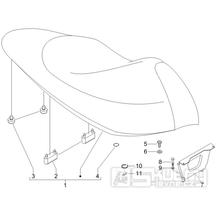 2.39 Sedadlo - Gilera Runner 200 VXR 4T LC Race 2006 (ZAPM46400)