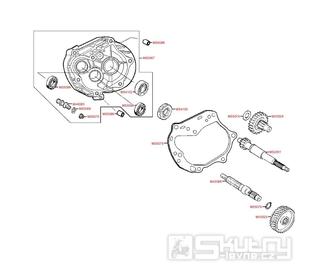 E08 Kryt převodovky - KymcoSento 50