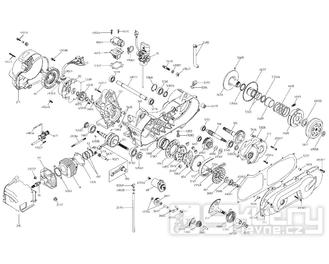 Motor 2.3 - Malaguti Ciak 50 2T Monodisco Aria Kat