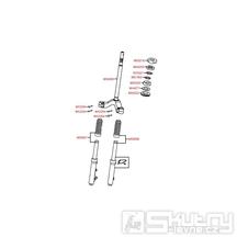 F06 Tyč řízení - Kymco Yager/Spacer 125 [12 kola] SH25BB