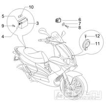 6.05 Baterie, houkačka, relé - Gilera Runner 50 SP -SC- 2006 (ZAPC461000)