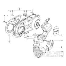 1.15 Kryt variátoru, přívod vzduchu pro variátor - Gilera Runner 125 VX 4T 2005-2006 (ZAPM46100)