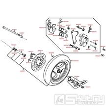 F07 Přední kolo s brzdou - Kymco Grand Dink 50S