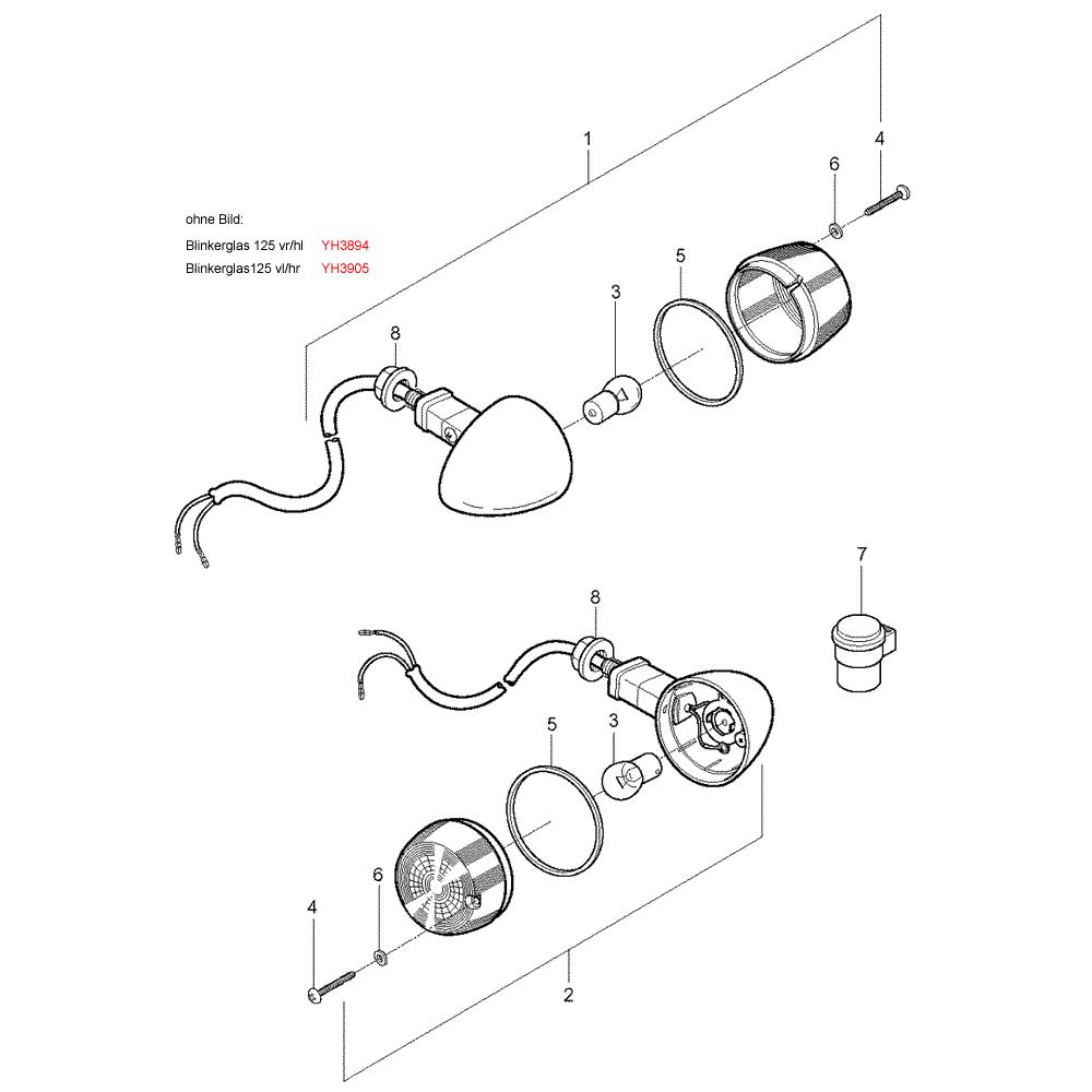 23 Přední blinkry - Hyosung GV 125 Aquila