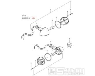 23 Přední blinkry - Hyosung GV 125 Aquila