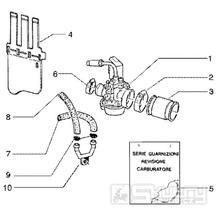 T16 Karburátor - Gilera Runner 50 Poggiali do roku 2005 (ZAPC36200...)