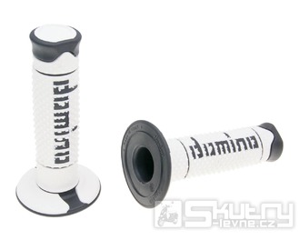 Gripy Domino A260 Off-Road v bílo-černém provedení o délce 120mm