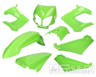 Sada plastů kapotáže v zeleném provedení pro Derbi Senda R, SM X-Treme, SM DRD