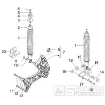 4.10 Zadní tlumič - Gilera Runner 125 VX 4T 2007 (ZAPM46300)