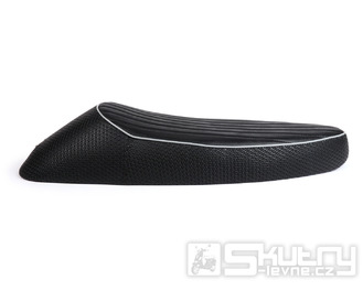 Sedlo BGM PRO Sport bez zámku, šedý lem, pro Vespa Largeframe PX -83, Sprint, GT, GTR