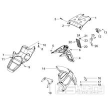 2.37 Zadní kryt, blatník - Gilera Runner 125 VX 4T 2007 (ZAPM46300)