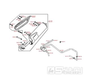 F14 Výfuk / systém sekundárního vzduchu - Kymco Movie XL 125